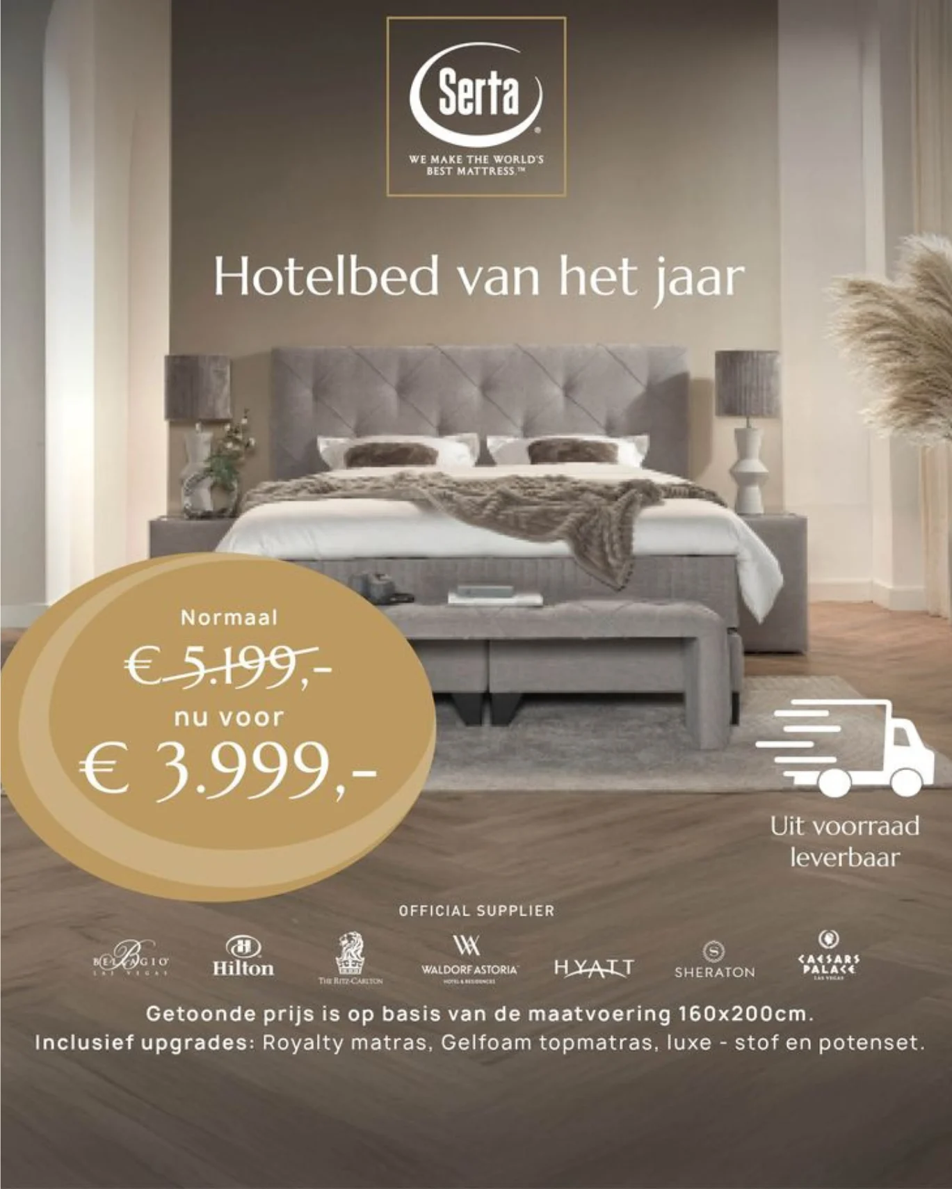 Serta Magnifique boxspring Hotelbed van het jaar