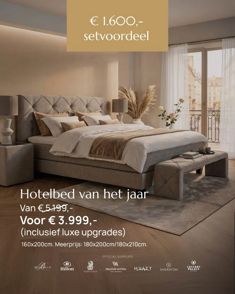 Hotelbed van het jaar actie Beds Only